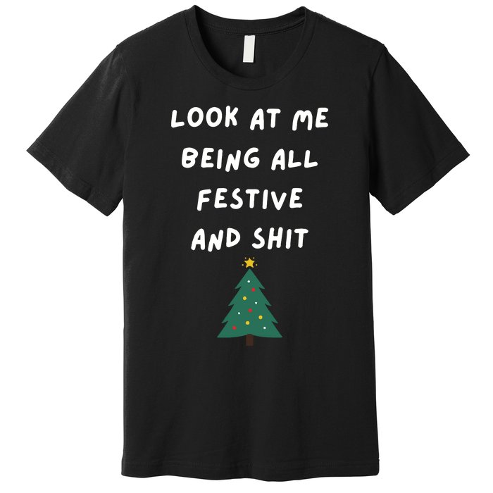 Funny Christmas Tree Gift Premium T-Shirt