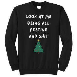 Funny Christmas Tree Gift Tall Sweatshirt