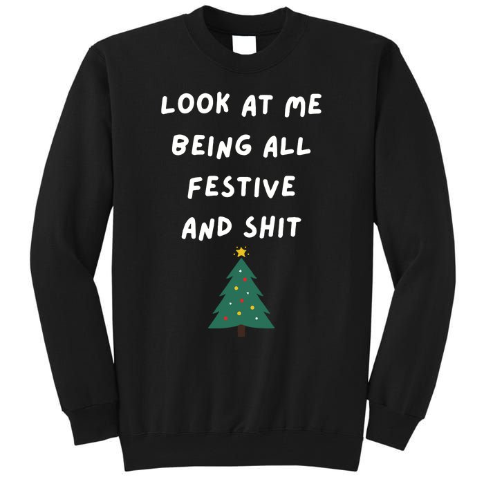 Funny Christmas Tree Gift Tall Sweatshirt