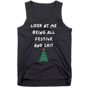 Funny Christmas Tree Gift Tank Top