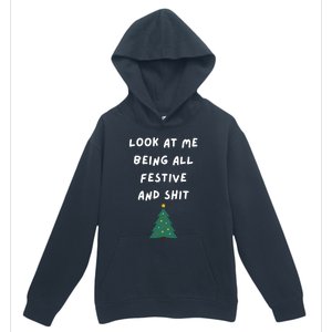 Funny Christmas Tree Gift Urban Pullover Hoodie