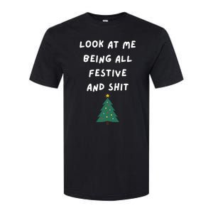 Funny Christmas Tree Gift Softstyle CVC T-Shirt