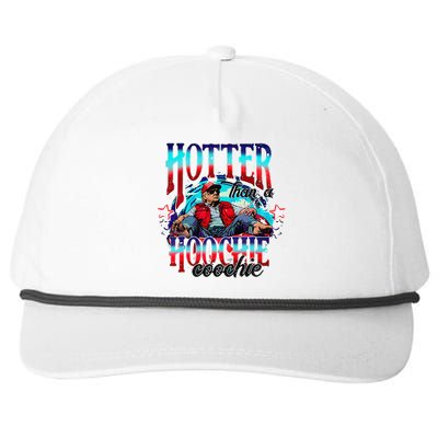 Funny Cute Trump Hotter Than A Hoochie Coochie Gift Snapback Five-Panel Rope Hat