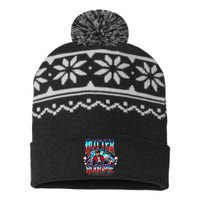 Funny Cute Trump Hotter Than A Hoochie Coochie Gift USA-Made Snowflake Beanie