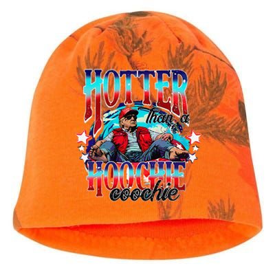 Funny Cute Trump Hotter Than A Hoochie Coochie Gift Kati - Camo Knit Beanie