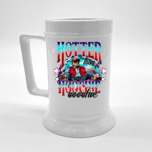 Funny Cute Trump Hotter Than A Hoochie Coochie Gift Beer Stein