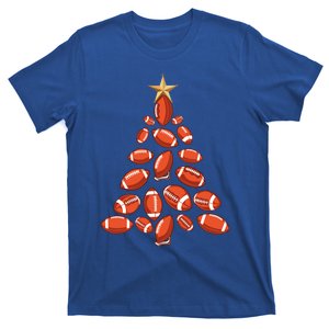 Football Christmas Tree Funny Xmas Football Player Sports Gift T-Shirt