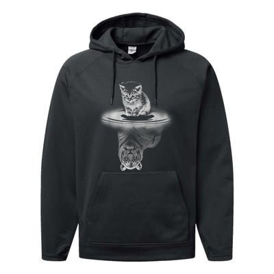 Funny Cat T Never Dream Gift For Cat Lovers Performance Fleece Hoodie