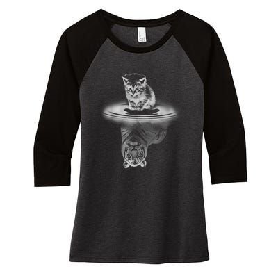 Funny Cat T Never Dream Gift For Cat Lovers Women's Tri-Blend 3/4-Sleeve Raglan Shirt