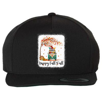 Funny Cute Tu Happy Fall Y'all Thanksgiving Gnome Lover Costume Autumn Gift Wool Snapback Cap