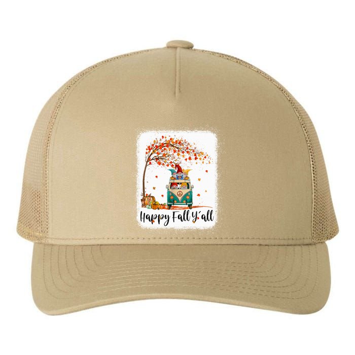 Funny Cute Tu Happy Fall Y'all Thanksgiving Gnome Lover Costume Autumn Gift Yupoong Adult 5-Panel Trucker Hat