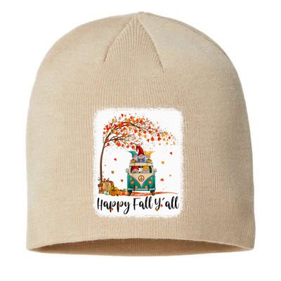 Funny Cute Tu Happy Fall Y'all Thanksgiving Gnome Lover Costume Autumn Gift Sustainable Beanie