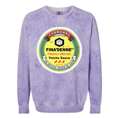 Finadenne Chamorro The Sauce Of Guam Colorblast Crewneck Sweatshirt