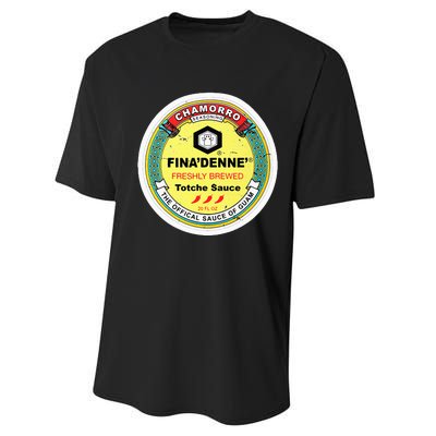 Finadenne Chamorro The Sauce Of Guam Performance Sprint T-Shirt