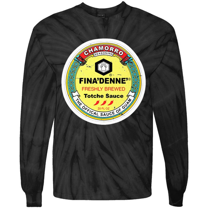 Finadenne Chamorro The Sauce Of Guam Tie-Dye Long Sleeve Shirt