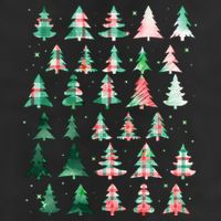 Festive Christmas Trees Patterns Mash Up Cool Comfort Performance Bucket Hat