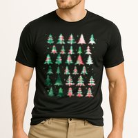 Festive Christmas Trees Patterns Mash Up Performance Shirt
