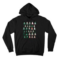 Festive Christmas Trees Patterns Mash Up Hoodie