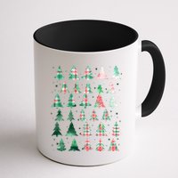 Festive Christmas Trees Patterns Mash Up Mug