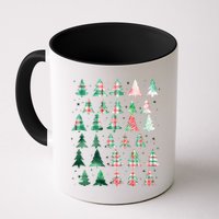 Festive Christmas Trees Patterns Mash Up Mug