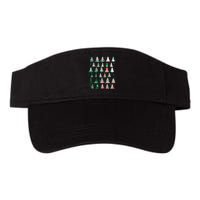 Festive Christmas Trees Patterns Mash Up Visor