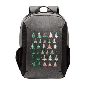 Festive Christmas Trees Patterns Mash Up Vector Backpack