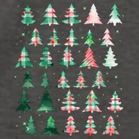 Festive Christmas Trees Patterns Mash Up Vector Backpack