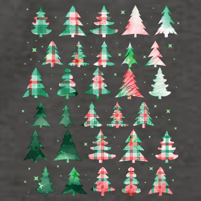 Festive Christmas Trees Patterns Mash Up Vector Backpack