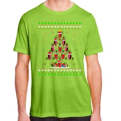 Football Christmas Tree Ugly Santa American Football Xmas Gift Adult ChromaSoft Performance T-Shirt