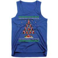 Football Christmas Tree Ugly Santa American Football Xmas Gift Tank Top