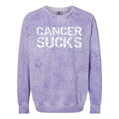 Funny Cancer Treatt Patient Gift Encouraging Colorblast Crewneck Sweatshirt