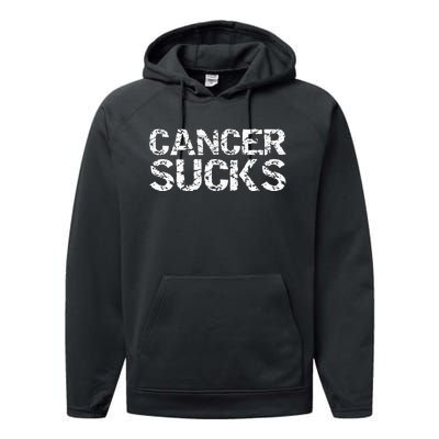 Funny Cancer Treatt Patient Gift Encouraging Performance Fleece Hoodie