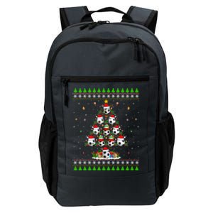 Football Christmas Tree Ugly Sweater Santa Football Xmas Gift Daily Commute Backpack