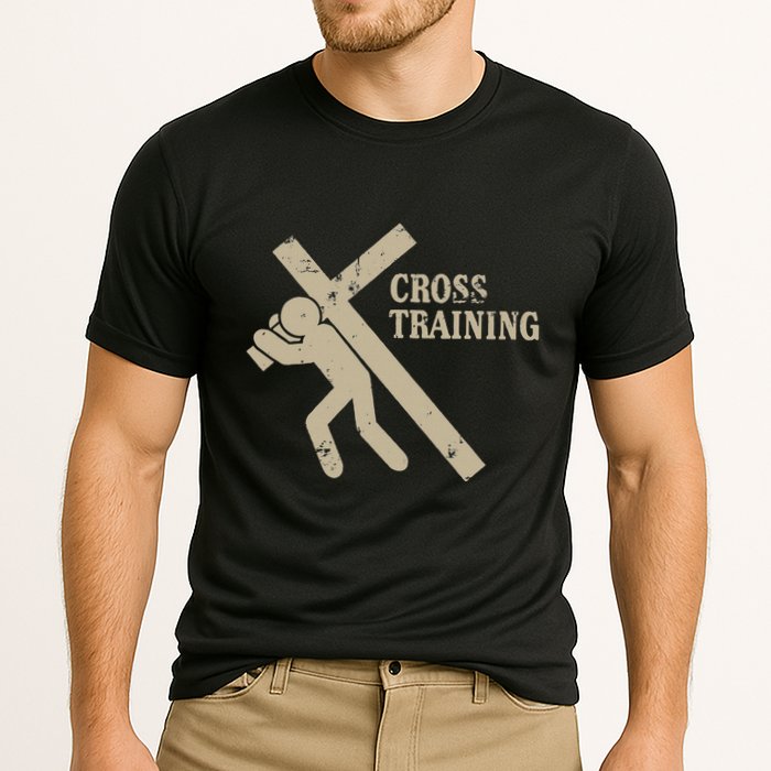 Funny Cross Training Religious Weightlifting Exercise Cooling Performance Crew T-Shirt
