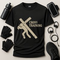 Funny Cross Training Religious Weightlifting Exercise Cooling Performance Crew T-Shirt