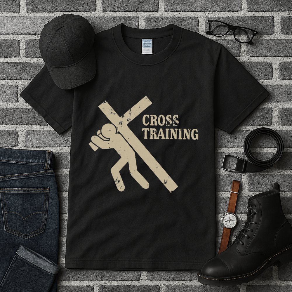 Funny Cross Training Religious Weightlifting Exercise Tall T-Shirt