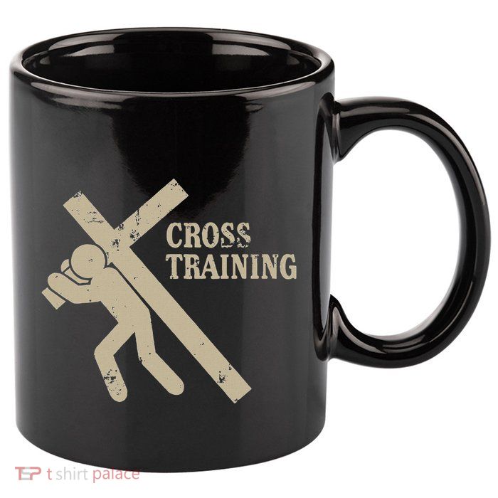 Funny Cross Training Religious Weightlifting Exercise 11oz C Handle Ceramic Mug