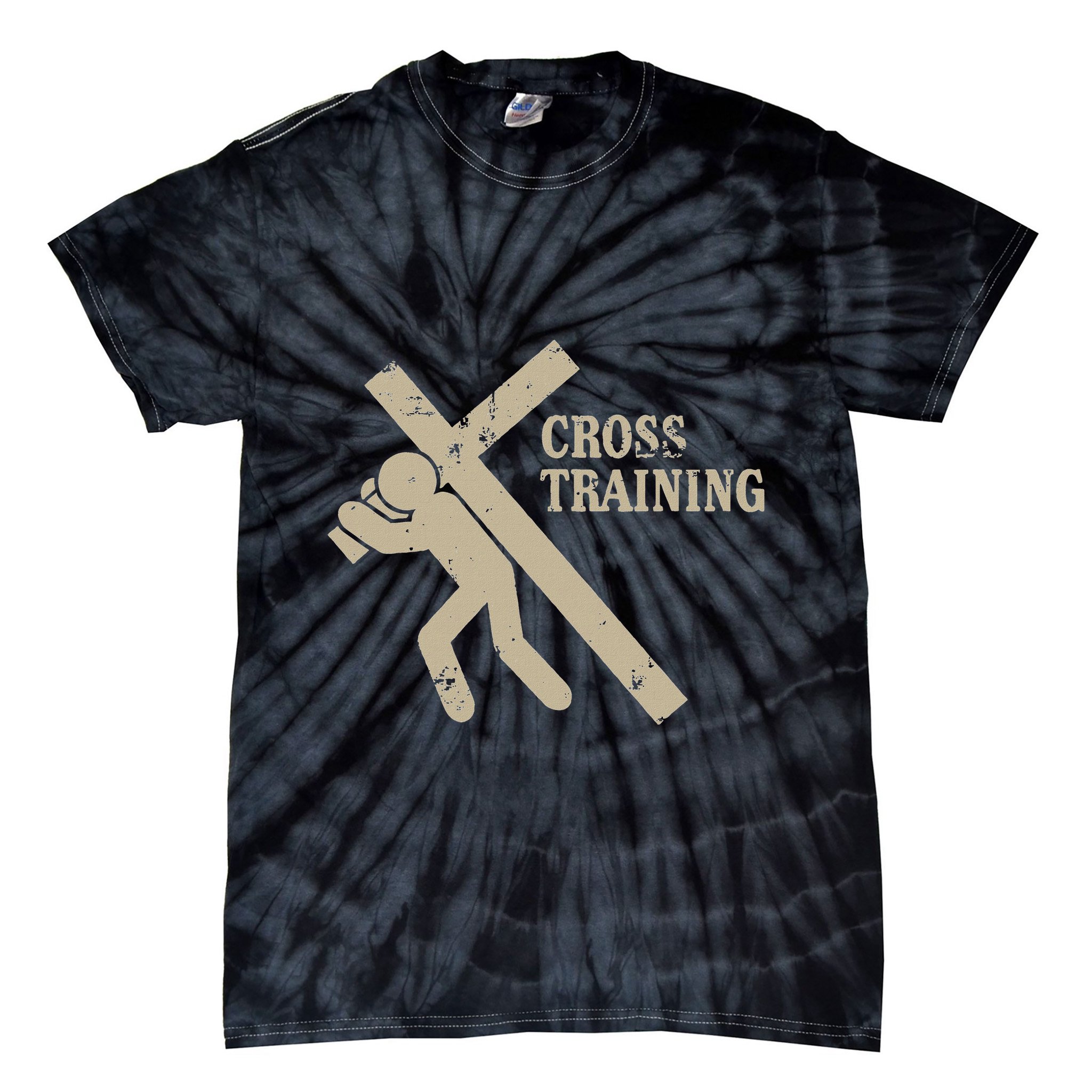 Funny Cross Training Religious Weightlifting Exercise Tie-Dye T-Shirt