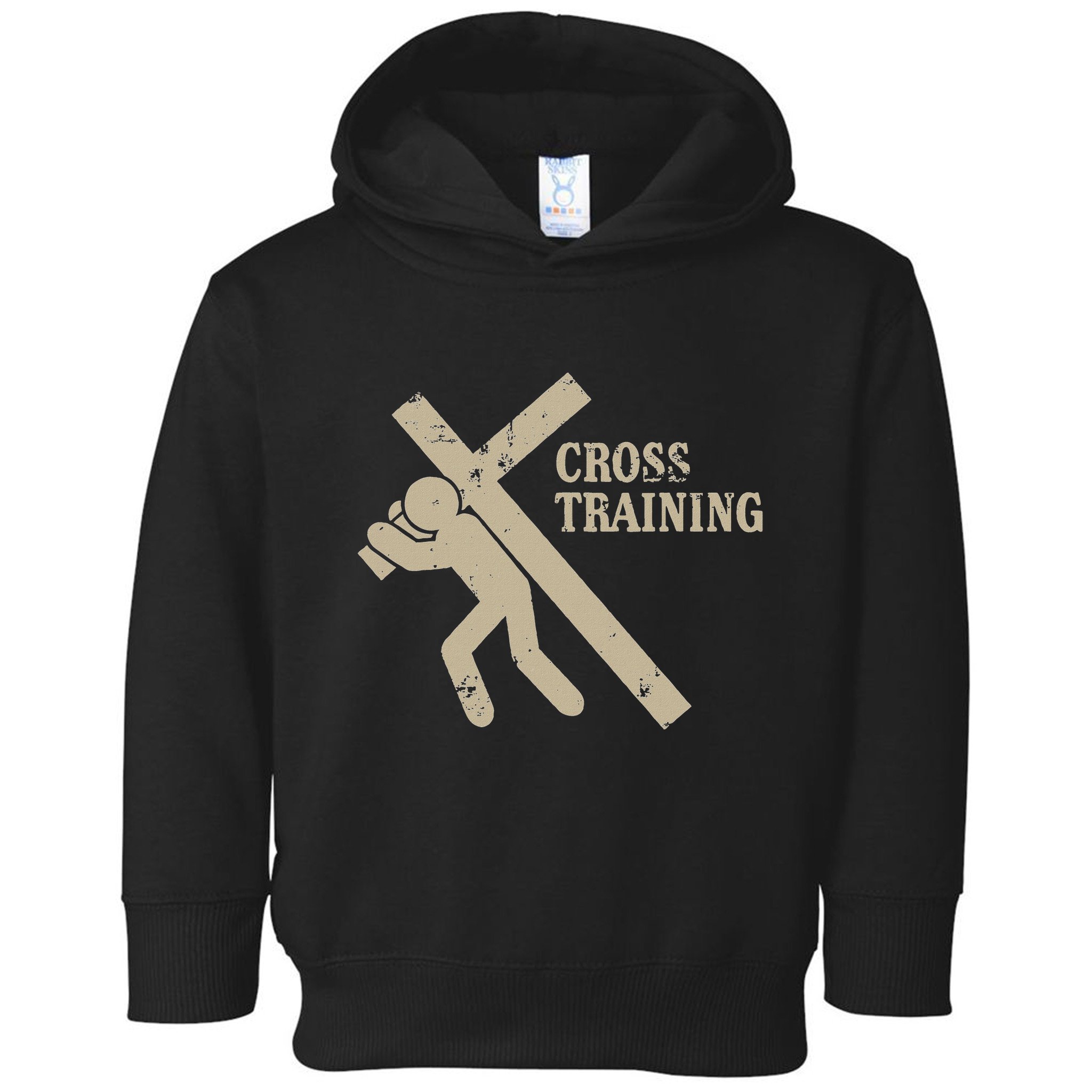 Funny Cross Training Religious Weightlifting Exercise Toddler Hoodie