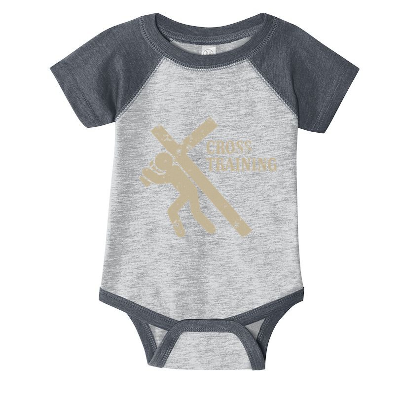 Funny Cross Training Religious Weightlifting Exercise Infant Baby Jersey Bodysuit