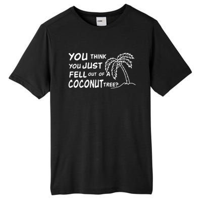 Funny Coconut Tree Kamala Harris Political Humor Tall Fusion ChromaSoft Performance T-Shirt