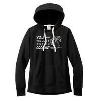 Funny Coconut Tree Kamala Harris Political Humor Women's Fleece Hoodie