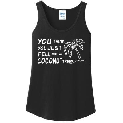 Funny Coconut Tree Kamala Harris Political Humor Ladies Essential Tank