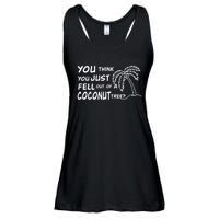 Funny Coconut Tree Kamala Harris Political Humor Ladies Essential Flowy Tank