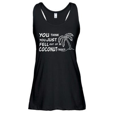 Funny Coconut Tree Kamala Harris Political Humor Ladies Essential Flowy Tank