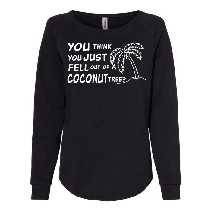 Funny Coconut Tree Kamala Harris Political Humor Womens California Wash Sweatshirt