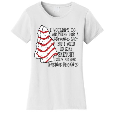 Funny Christmas Tree Cakes Women's T-Shirt