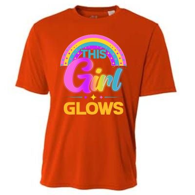 Funny Cute This Girl Glows Cooling Performance Crew T-Shirt