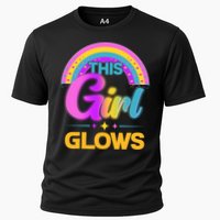Funny Cute This Girl Glows Cooling Performance Crew T-Shirt