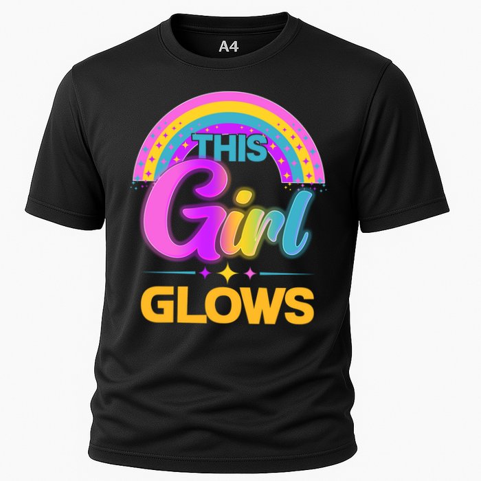 Funny Cute This Girl Glows Cooling Performance Crew T-Shirt
